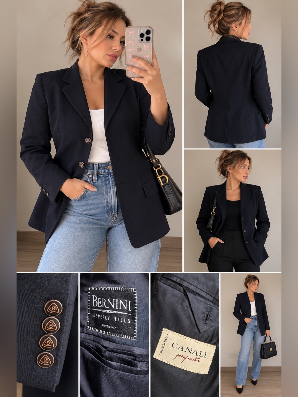 Black Tailored Blazer - Women's Classic Jacket